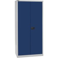 BISLEY Stahlschrank E782A04G505 lichtgrau, oxofordblau 91,4 x 40,0 x 195,0 cm, aufgebaut von Bisley