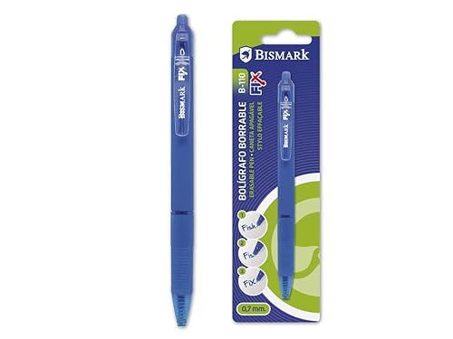 Bismark Radierbarer Kugelschreiber mit Clip B-110, Blau von Bismark