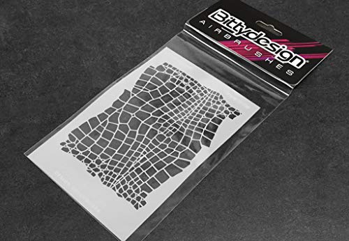 Bittydesign RC Vinyl Stencil - Snake Karosserie Design Abklebebogen Airbrush Schablone von Bittydesign