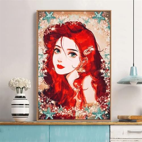 5D DIY Diamant Malerei Erwachsene Set，Zahlen Diamond Painting,Vollbohrer Anime Frau kinder diamond painting Stickerei Bastelset für Wall Room Home Decoration30x40cm von Biubami