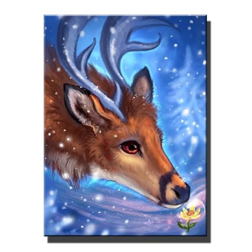 5D DIY Diamant Malerei Erwachsene Set，Zahlen Diamond Painting,Vollbohrer Anime Hirsch kinder diamond painting Stickerei Bastelset für Wall Room Home Decoration30x40cm von Biubami