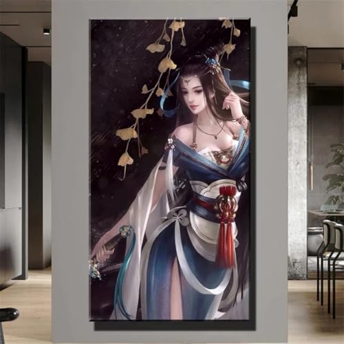 5D DIY Diamant Malerei Erwachsene Set，Zahlen Diamond Painting,Vollbohrer Antike Schönheiten kinder diamond painting Stickerei Bastelset für Wall Room Home Decoration30x40cm von Biubami