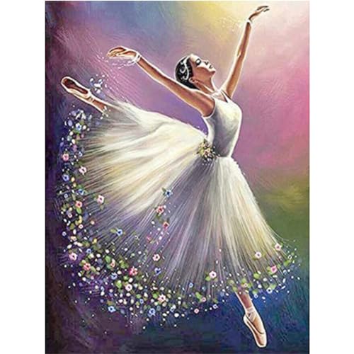 5D DIY Diamant Malerei Erwachsene Set，Zahlen Diamond Painting,Vollbohrer Ballett kinder diamond painting Stickerei Bastelset für Wall Room Home Decoration30x40cm von Biubami