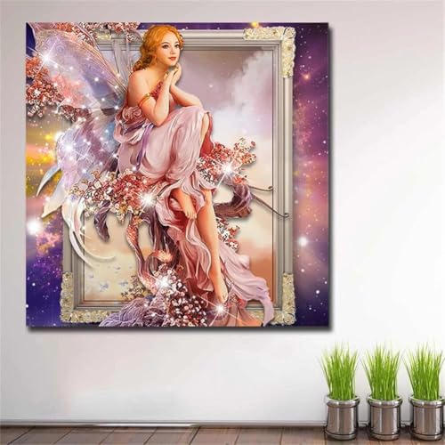 5D DIY Diamant Malerei Erwachsene Set，Zahlen Diamond Painting,Vollbohrer Engel Bild re kinder diamond painting Stickerei Bastelset für Wall Room Home Decoration30x40cm von Biubami