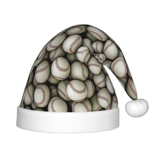 Bkdogkt Baseball-Druck, festlicher Elfenhut, Weihnachtsmütze, Accessoire für Weihnachten, Party, Geschenk, Urlaub von Bkdogkt