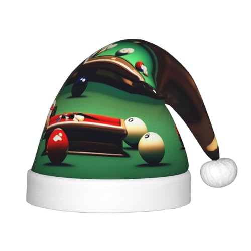 Bkdogkt Billard-Druck, festlicher Elfenhut, Weihnachtsmütze, Zubehör für Weihnachtsmütze, Weihnachtsfeier, Geschenk, Urlaub von Bkdogkt