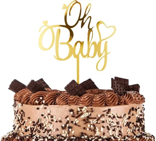 Oh Baby Kuchendekoration, Baby-Dusche, Geschlecht offenbaren, Party-Kuchendekoration, Baby-Dusche-Kuchendekoration Windelkuchen Geschlecht offenbaren von Bkemkri