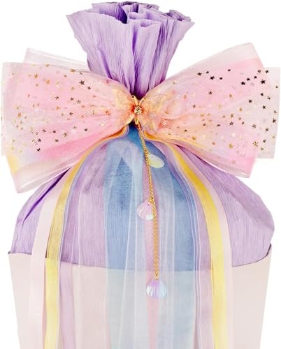 Schleife Schultüte, Schultütenschleife Zuckertütenschleife, Schulanfang Einschulung Deko, Zuckertüten Schleife für Mädchen, Zuckertüte Deko, für Hochzeit Party Geburtstag Geschenverpackung (Rosa) von Bkemkri