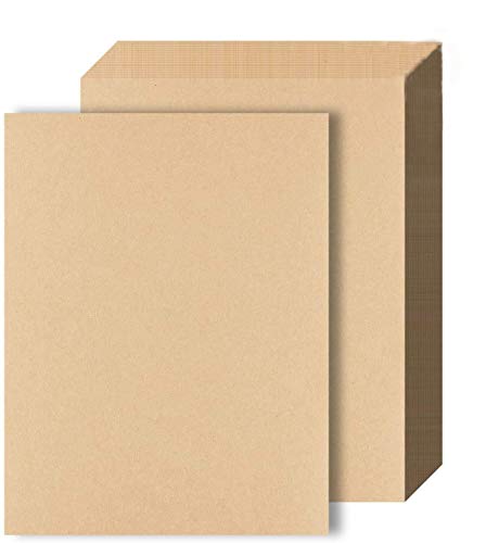 BOSSTER A4 Kraftpapier 100 Blatt DIN A4 Kartonpapier Braunes Papier 100g/m² zum Tintenstrahldrucker Laserdrucker und Kunst von Bkrdty