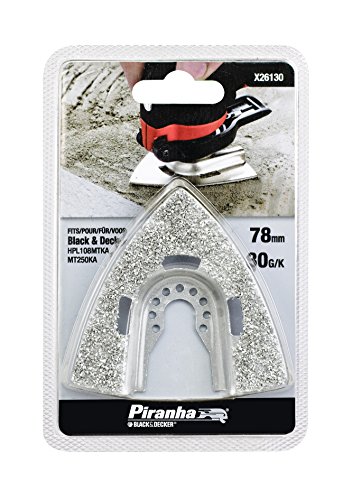 Piranha X26130 Hartmetall-Mörtelraspel 73 x 75 mm Körnung 30 von BLACK+DECKER