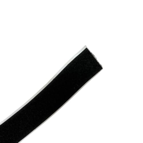 Black Barn Upholstery Supplies Selbstklebendes Schlaufenband (Klettverschluss) – 50 mm, Weiß, Meterware von Black Barn Upholstery Supplies