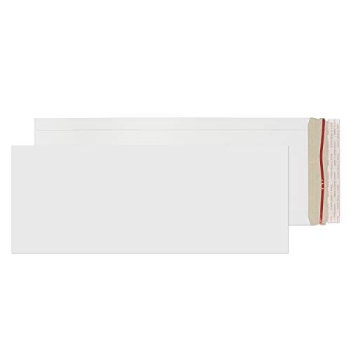 Blake Purely Packaging PPA24-RS Vollpapptaschen Versandtasche Abreißstreifen Weiß Pappe Haftklebung 350g/m² 440 x 170 mm | 100 Stück von Blake