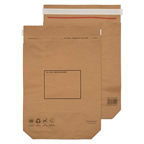 Blake Vita Blake KMB1164 Kraft Versandtaschen FAltentasche Haftklebung Natürlich Braun Kraft 420 x 340 x 80 mm 110 g/m² | 100 Stück von Blake