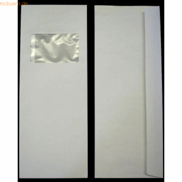 Blanke Briefumschläge 125x324mm 120g/qm gummiert Sonderfenster VE=1000 von Blanke