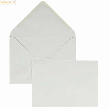 Blanke Briefumschläge 133x184mm 95g/qm gummiert VE=100 Stück weiß von Blanke