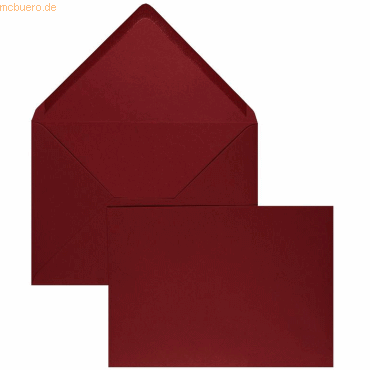Blanke Briefumschläge 225x315mm 160g/qm gummiert VE=100 Stück rosso von Blanke