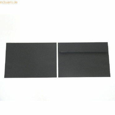 Blanke Briefumschläge C5 120g/qm haftklebend VE=250 Stück schwarz von Blanke