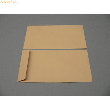 Blanke Versandtaschen 121x235mm 80g/qm gummiert VE=1000 Stück braun von Blanke