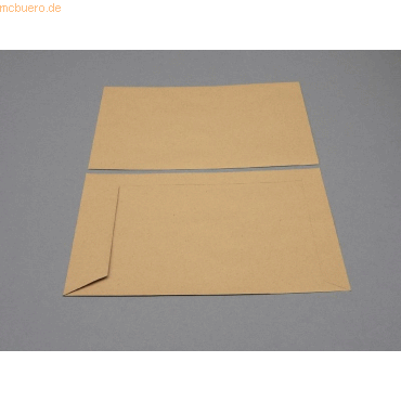 Blanke Versandtaschen 178x254mm 90g/qm gummiert VE=500 Stück braun von Blanke