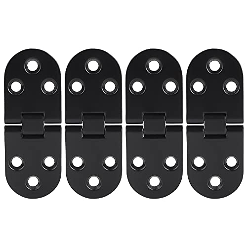 Blantye 4Pcs Flip-Scharnier - Zinklegierung Schwarz Türklappenscharniere Tisch-Flip-Scharnier für Schrank-Hardware-Zubehör von Blantye