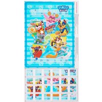 Adventskalender Stoffpanel "Paw Patrol Mighty Pups", ca. 150 x 80 cm von Blau