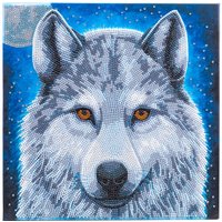 Diamond Painting "Crystal Art Kit", 30 x 30 cm - Moonlight von Blau