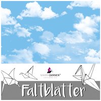 Faltblätter "Wolken" von Blau