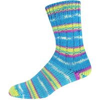 ONline Wolle "Supersocke Merino Color, Sortierung 368" - Farbe 3051 von Blau