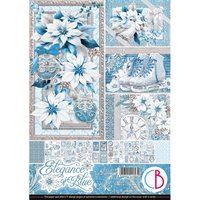 Papier-Set "Elegance of Blue" von Blau