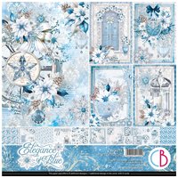 Scrapbook-Papier "Elegance of Blue" von Blau