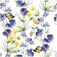 Serviette "Blue Blossoms" von Paper+Design