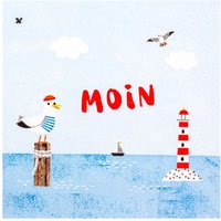 Serviette "Moin Möwe" von HOME FASHION