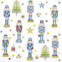 Serviette "Nutcrackers" von Blau