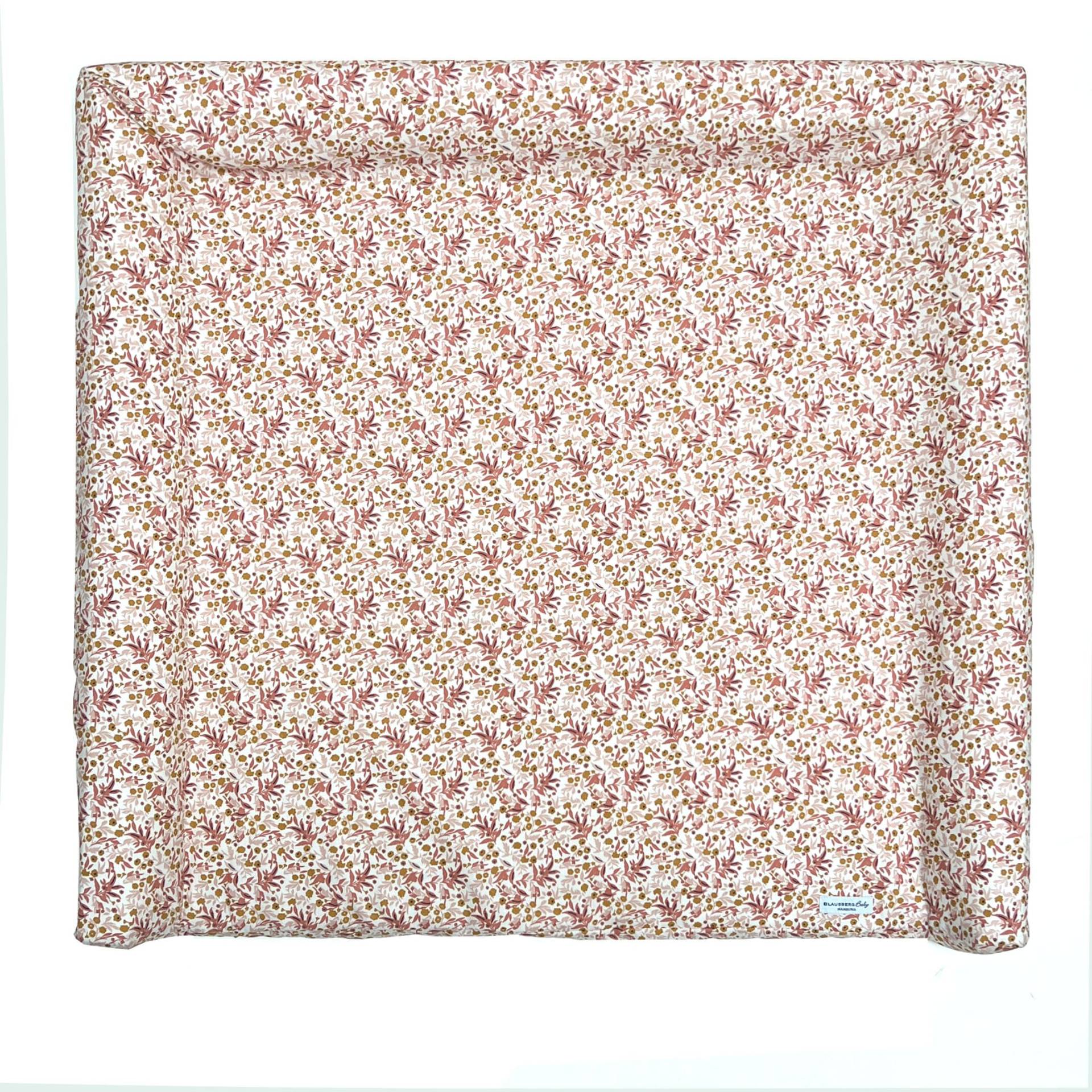 Bezug Für Wickelauflage Wickelunterlage Vädra 74x80 cm Von Ikea in Blumenwiese Rosa Beige von BlausbergBaby