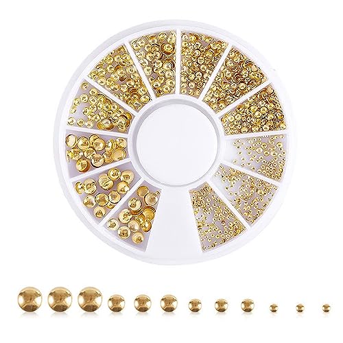 1 Schachtel 3D Nagel Pailletten,Unregelmäßige Nagel Perlen,Stern Mond Metall Glitter Pailletten,Multi Shapes Nagel Kunst Dekorationen,Nagel-Charms,für Manicure Jewelry Accessories,Gold+Silber von Blausky