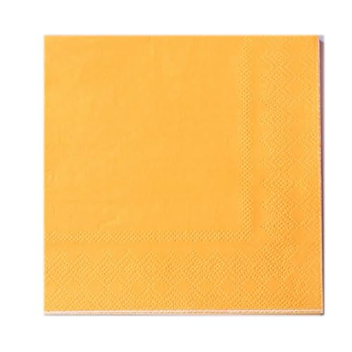 100 Stück Einfarbiger Servietten,Einweg-Partyservietten Quadrat Papierservietten Servietten 2-lagig aus Frischzellstoff für Cocktail Abendessen Hochzeit Geburtstags 25x25cm,Orange 100 Stück Einfarbiger Servietten,Einweg-Partyservietten Quadrat Papierservietten Servietten 2-lagig aus Frischzellstoff für Cocktail Abendessen Hochzeit Geburtstags 25x25cm,Orange von Blausky