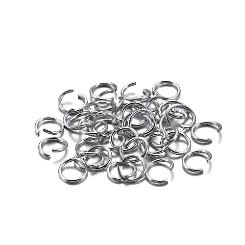 1500 Stück Spaltringe,Aluminium Biegeringe,Metall Kettenringe,Verbindungsstücke für Schmuck,Kleine Metallringe,Jump Ringe,für Choker Armband Halsketten DIY Haarschmuck Herstellung,Silber,1 x 10 mm von Blausky