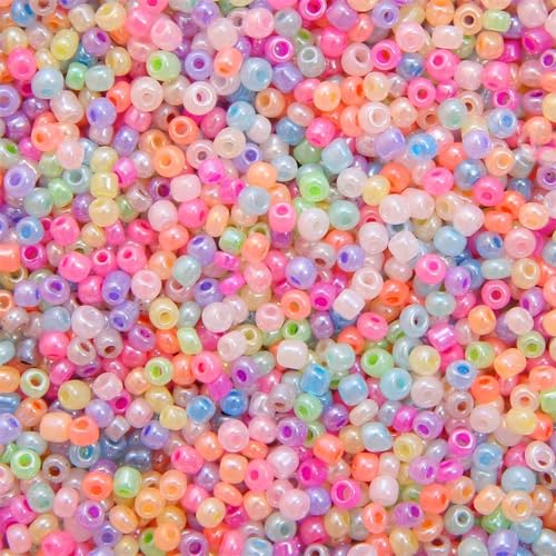 3mm x 30g Glasperlen zum Auffädeln,Pony Perlen Rocailles Perlen Kleine Barrel Perlen Glas Perlen Bastelperlen Seed Beads mit Box für DIY Schmuck Armbänder Halskette Ohrring,D Cremeweiß B 3mm x 30g Glasperlen zum Auffädeln,Pony Perlen Rocailles Perlen Kleine Barrel Perlen Glas Perlen Bastelperlen Seed Beads mit Box für DIY Schmuck Armbänder Halskette Ohrring,D Cremeweiß B von Blausky