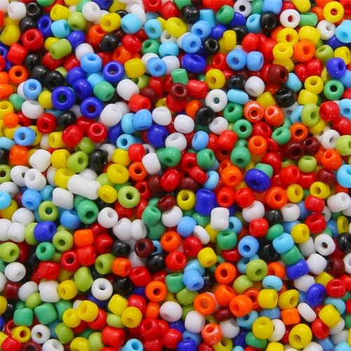 4mm x 30g Glasperlen zum Auffädeln,Pony Perlen Rocailles Perlen Kleine Barrel Perlen Glas Perlen Bastelperlen Seed Beads mit Box für DIY Schmuck Armbänder Ohrring,C Zufällige Farbe 4mm x 30g Glasperlen zum Auffädeln,Pony Perlen Rocailles Perlen Kleine Barrel Perlen Glas Perlen Bastelperlen Seed Beads mit Box für DIY Schmuck Armbänder Ohrring,C Zufällige Farbe von Blausky