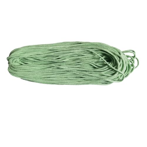 5mm x 90m Natürliches Baumwollschnur,Baumwollgarn Makramee Garn Baumwollseil Bunte Baumwoll-Bastelschnur zum Aufhängen,Stricken Taschen Boho Deko Wandbehang Dekoration,Mintgrün von Blausky