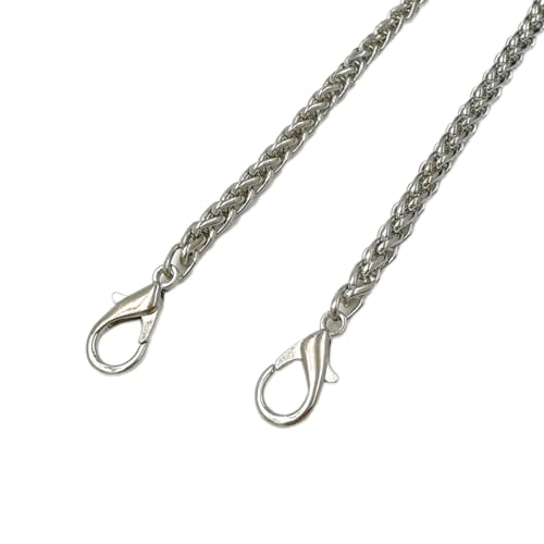 Blausky 1 Stück 110cm Metall Taschenkette,5mm Kette Trageriemen Schultergurt Tasche Kette Kettenriemen Handtaschenketten Ersatzkette Metallkette für DIY Umhängetasche Handtasche,Silber Blausky 1 Stück 110cm Metall Taschenkette,5mm Kette Trageriemen Schultergurt Tasche Kette Kettenriemen Handtaschenketten Ersatzkette Metallkette für DIY Umhängetasche Handtasche,Silber von Blausky