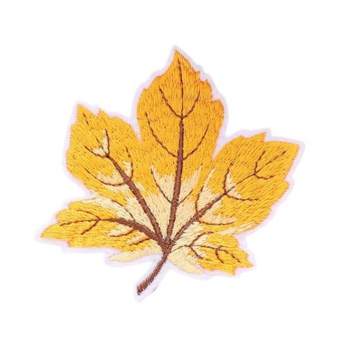 Blausky 10 Stück Aufnäher zum Aufnähen oder Aufbügeln,Ahornblätter Patches Bestickte Applikationen Bügelflicken Gestickte Reparatur Patch für Jacken Jeans Rucksäcke Kleid 7,9x7,5cm,Dunkelgelb Blausky 10 Stück Aufnäher zum Aufnähen oder Aufbügeln,Ahornblätter Patches Bestickte Applikationen Bügelflicken Gestickte Reparatur Patch für Jacken Jeans Rucksäcke Kleid 7,9x7,5cm,Dunkelgelb von Blausky
