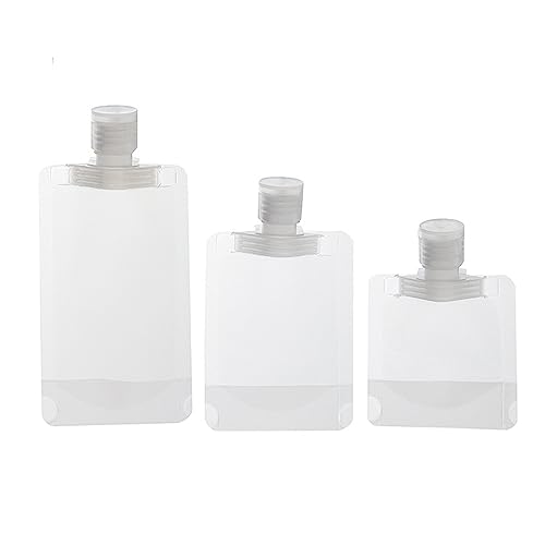 Blausky 10 Stück Plastikbeutel,Verpackung Tasche,Druckverschlussbeutel,Klein Verschlussbeutel,Transparente Ziplock-Beutel zum Duschgel Shampoo Kosmetik,für Reisen,Mixed Size, von Blausky