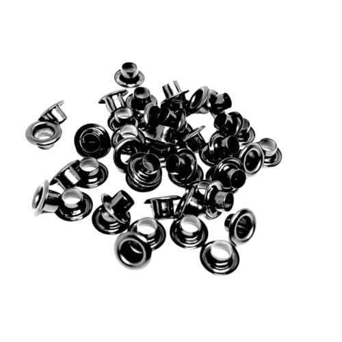 Blausky 100 Sets Innendurchmesser ca. 4.5mm Ösen Werkzeug,Metallösen Ösen-Sortiment Ösen Set mit Unterlegscheiben Nieten aus Eisen für Planen Leder Stoff Gürtel Schuhe Handtaschen,Gun-Farbe Blausky 100 Sets Innendurchmesser ca. 4.5mm Ösen Werkzeug,Metallösen Ösen-Sortiment Ösen Set mit Unterlegscheiben Nieten aus Eisen für Planen Leder Stoff Gürtel Schuhe Handtaschen,Gun-Farbe von Blausky