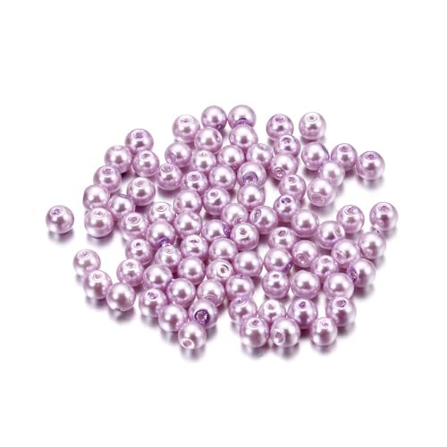 Blausky 100 Stück 6mm Bunte Glasperlen,Pony Perlen Bastelperlen mit Loch Runde Edelstein Perlen Rocailles-Perlen Lose Glas Perlen Spacer Perlen für DIY Schmuck Armbänder Ohrringe,Rosaviolett Blausky 100 Stück 6mm Bunte Glasperlen,Pony Perlen Bastelperlen mit Loch Runde Edelstein Perlen Rocailles-Perlen Lose Glas Perlen Spacer Perlen für DIY Schmuck Armbänder Ohrringe,Rosaviolett von Blausky