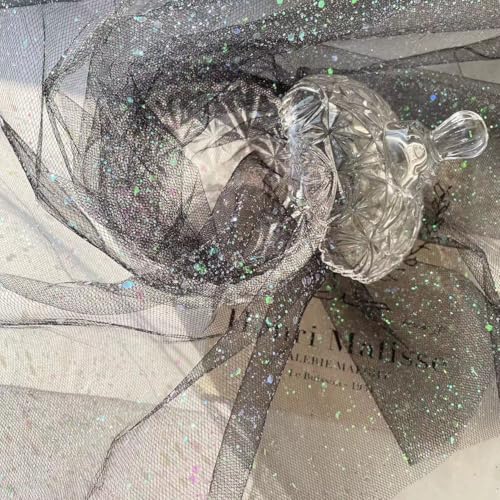 Blausky 150cm x 1m Pailletten Stoff,Meterware Tüllstoff Netzstoff Drapierstoff Glänzend Dekostoff Tüll Stoff mit Pailletten zum Nähen Kostümen für Tutu Geschenk Bogen Tischläufer,Grauschwarz Blausky 150cm x 1m Pailletten Stoff,Meterware Tüllstoff Netzstoff Drapierstoff Glänzend Dekostoff Tüll Stoff mit Pailletten zum Nähen Kostümen für Tutu Geschenk Bogen Tischläufer,Grauschwarz von Blausky