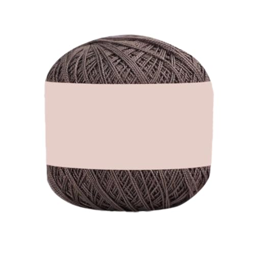 Blausky 1x60g Dünner Baumwollfade,NäHmaschinengarn Nähfaden Garn Stickgarn aus Baumwolle NäHgarn Allzweckgarn Sewing Thread Baumwollgarn zum Basteln für Hand- und Maschinennähen,Kaffee von Blausky