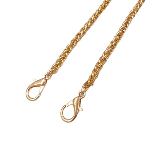 Blausky 2 Stück 110cm Metall Taschenkette,5mm Kette Trageriemen Schultergurt Tasche Kette Kettenriemen Handtaschenketten Ersatzkette Metallkette für DIY Umhängetasche Handtasche,Hellgold Blausky 2 Stück 110cm Metall Taschenkette,5mm Kette Trageriemen Schultergurt Tasche Kette Kettenriemen Handtaschenketten Ersatzkette Metallkette für DIY Umhängetasche Handtasche,Hellgold von Blausky