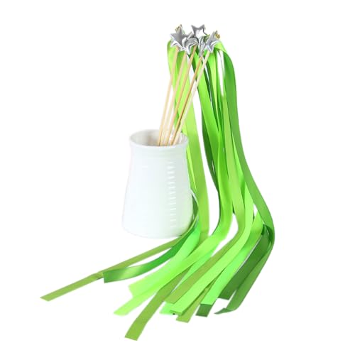 Blausky 20 Stück Stern Wedding Wands,Zauberstäbe mit Glocke Romantic Hochzeit Luftschlangen Ribbon Wands Seidenfeenstab für Hochzeiten Geburtstage Partys Feiertagsfeiern verwendet,Grün Blausky 20 Stück Stern Wedding Wands,Zauberstäbe mit Glocke Romantic Hochzeit Luftschlangen Ribbon Wands Seidenfeenstab für Hochzeiten Geburtstage Partys Feiertagsfeiern verwendet,Grün von Blausky
