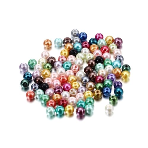 Blausky 200 Stück 4mm Bunte Glasperlen,Pony Perlen Bastelperlen mit Loch Runde Edelstein Perlen Rocailles-Perlen Lose Glas Perlen Spacer Perlen für DIY Schmuck Armbänder Ohrringe,Mischfarben Blausky 200 Stück 4mm Bunte Glasperlen,Pony Perlen Bastelperlen mit Loch Runde Edelstein Perlen Rocailles-Perlen Lose Glas Perlen Spacer Perlen für DIY Schmuck Armbänder Ohrringe,Mischfarben von Blausky